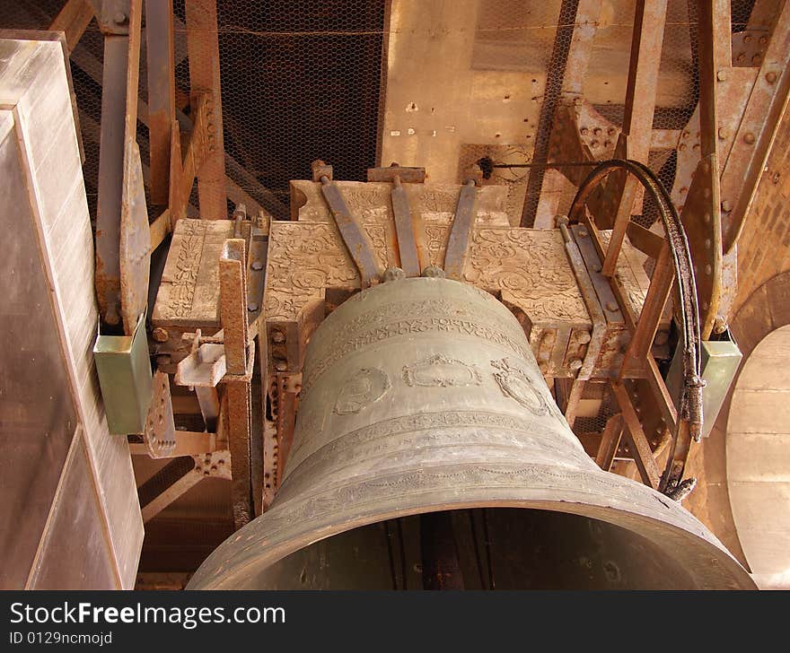 One of the bells of the St Mark's campanile. One of the bells of the St Mark's campanile