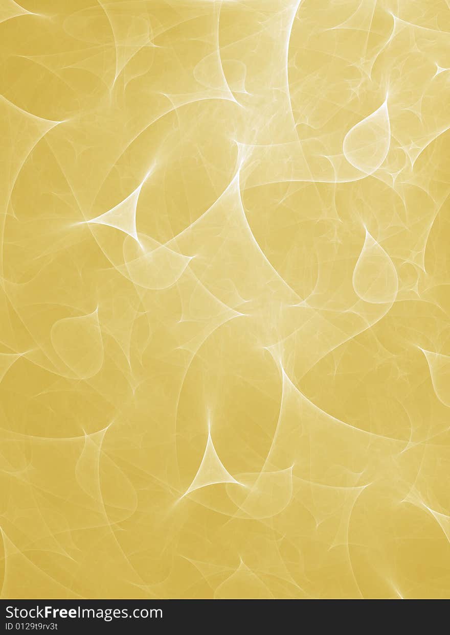 Beautiful yellow background. Fractal image