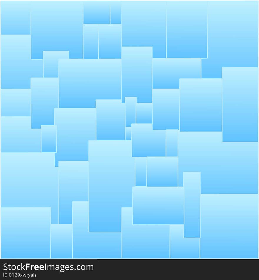 Abstract background from blue cube