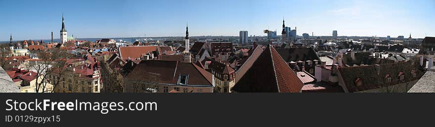 View of Old Town in Tallinn, Estonia