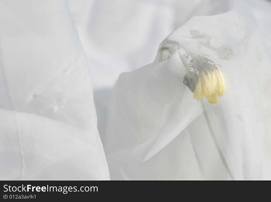 Wedding abstract with yellow flower