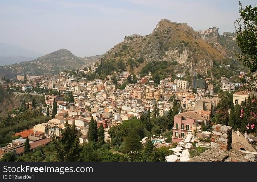 A Panoramic of Taormina, Sicily