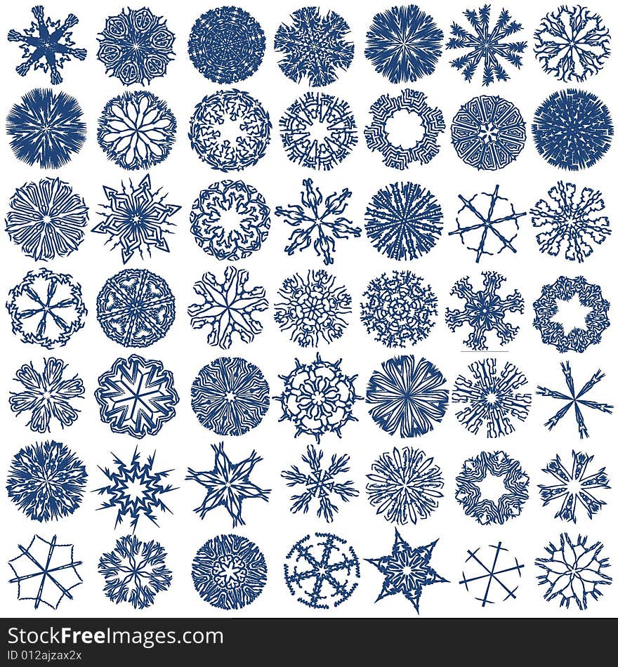 Collection Of Snowflakes