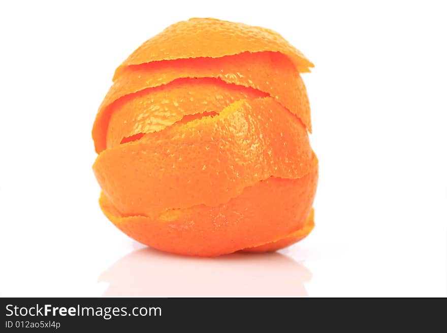 Peeled Orange close-up