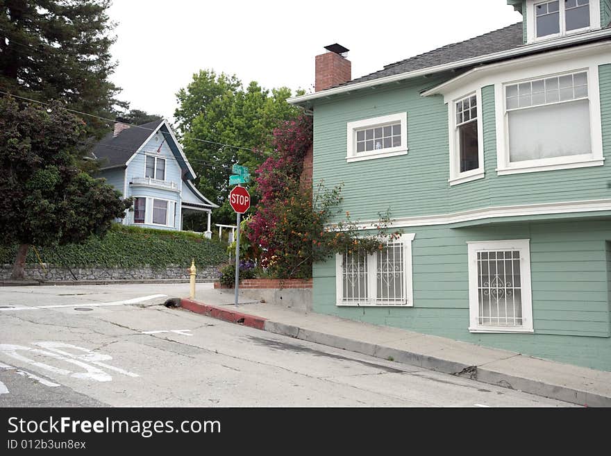 Homes down the street from the Santa Cruz Beach Board Walk