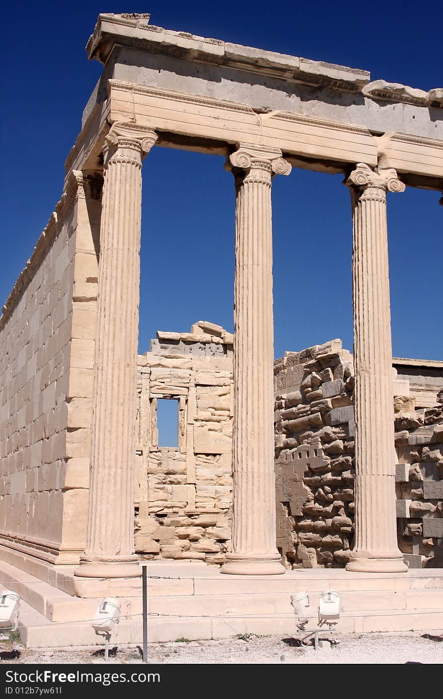 Acropolis in Athens � Greece, details of the Erechtheum. Acropolis in Athens � Greece, details of the Erechtheum