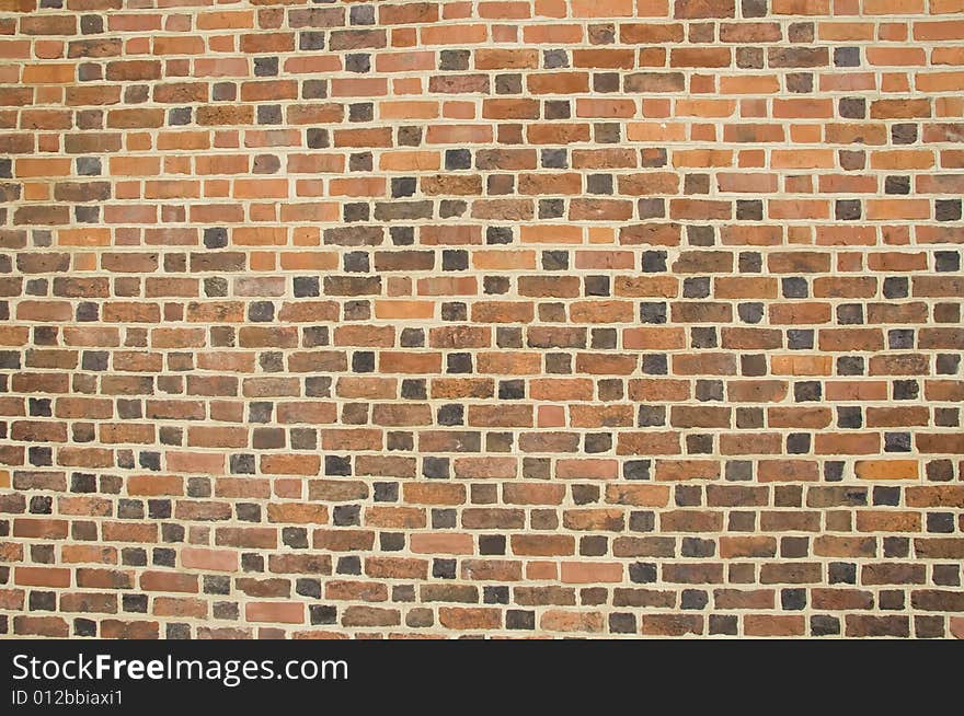 Colored stone brick pattern wall background. Colored stone brick pattern wall background