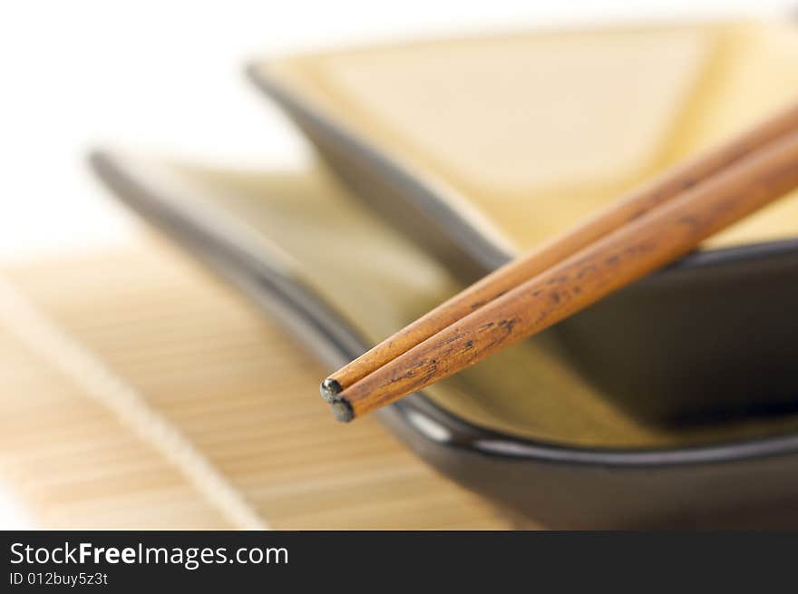 Abstract Chopsticks and Bowls