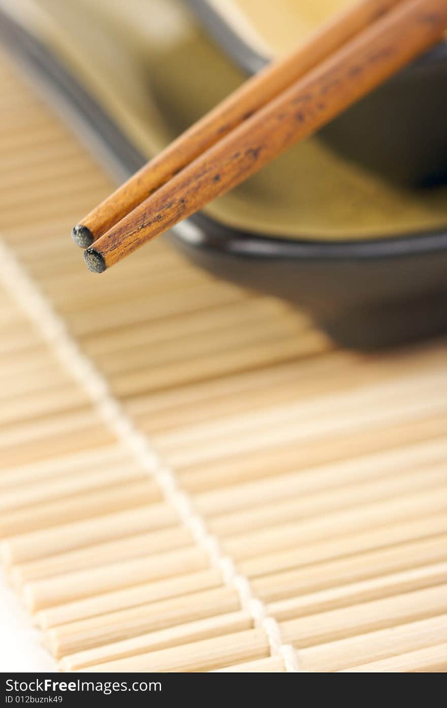 Abstract Chopsticks and Bowls