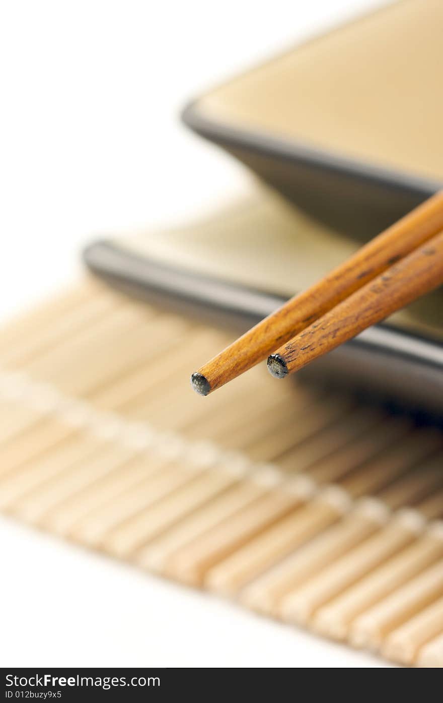 Abstract Chopsticks and Bowls