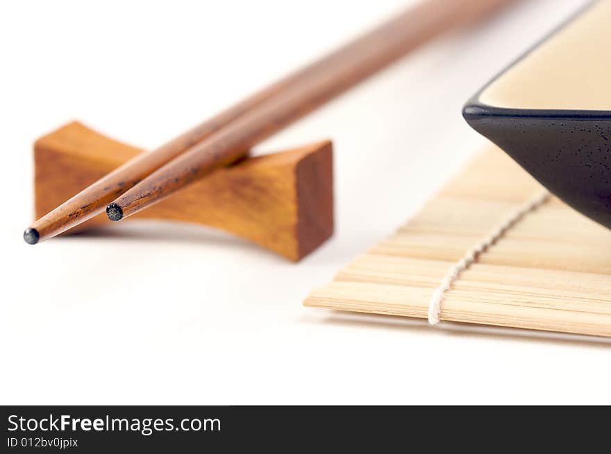 Abstract Chopsticks and Bowls