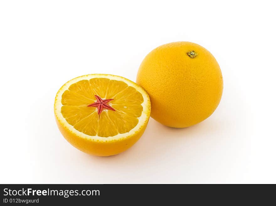 Two lemons upon white