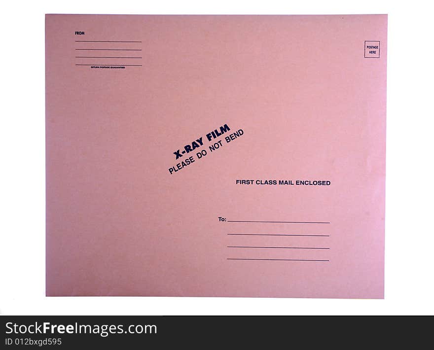 Front of large envelope