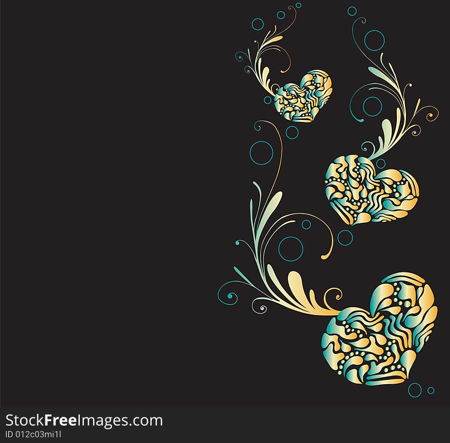 Illustration of a decorative background