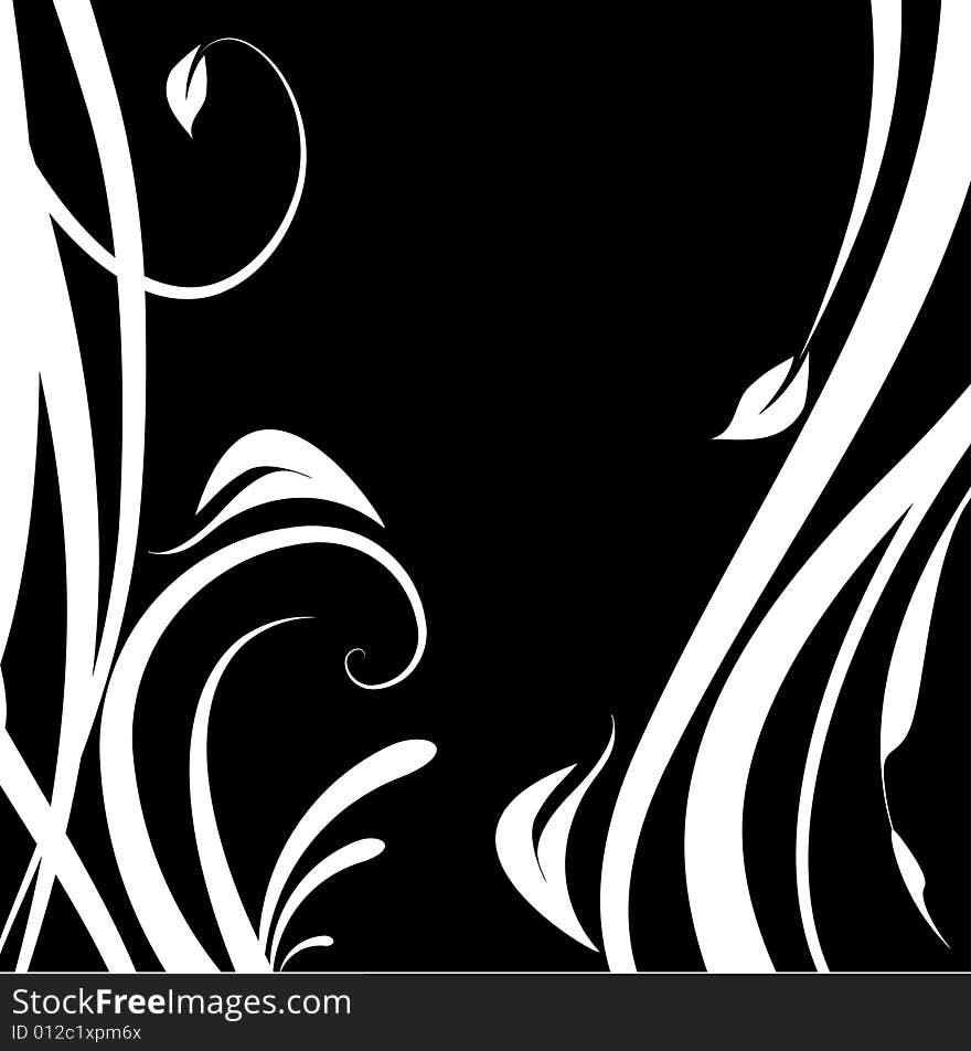 Abstract floral background, vector illustration