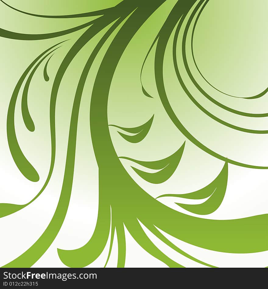 Abstract floral background, vector illustration