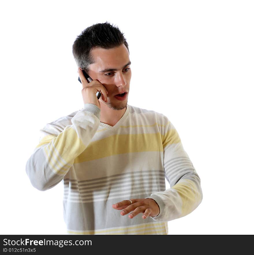 The Young Man With Phone