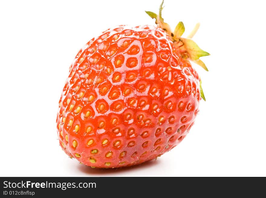 Fresh sweet strawberry on a white background. Fresh sweet strawberry on a white background