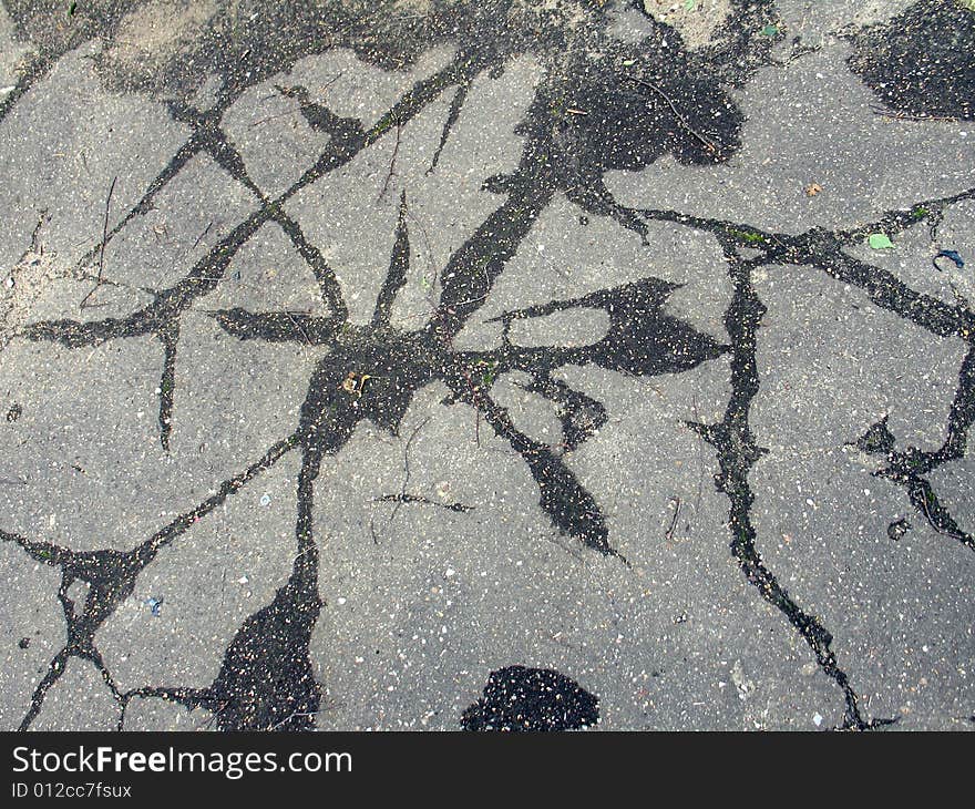 The photo of the cracked asphalt, would be time to update road