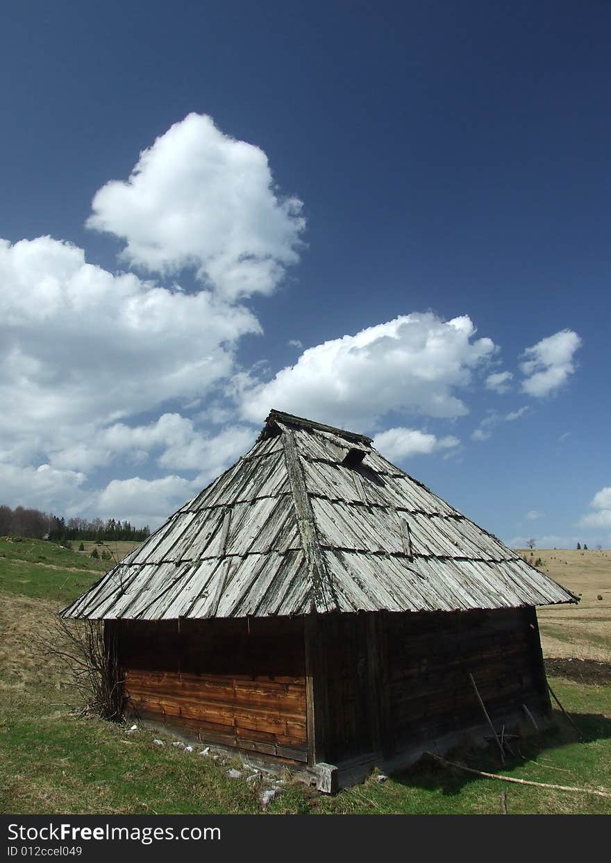 Old Village Cottage In The Mountain