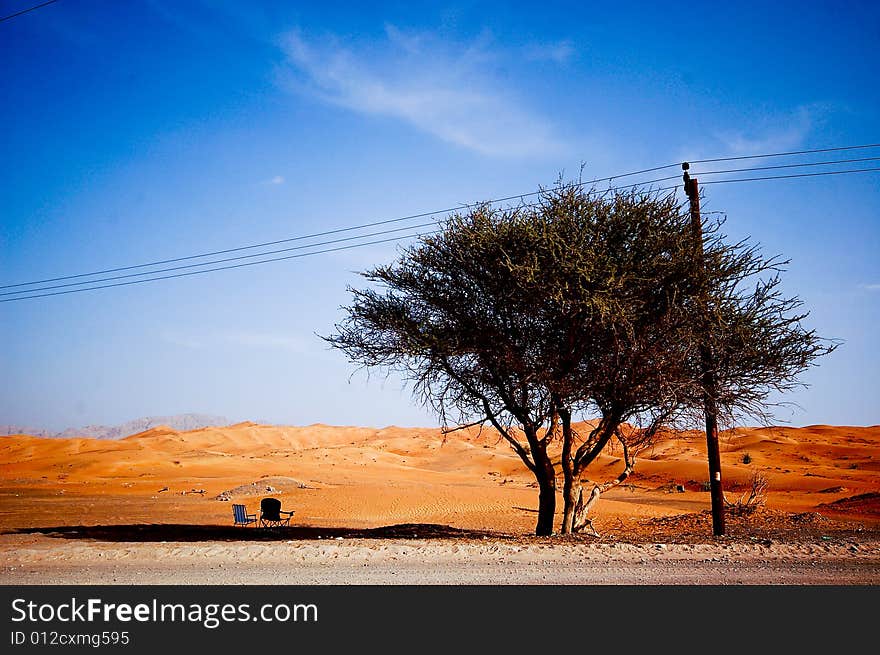 A resting place after a trip from Al Ain desert, United Arab Emirates. A resting place after a trip from Al Ain desert, United Arab Emirates.