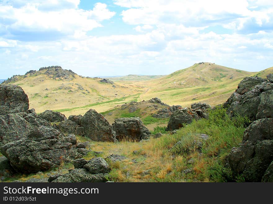 Nature, Beautiful mountain landscape and sky