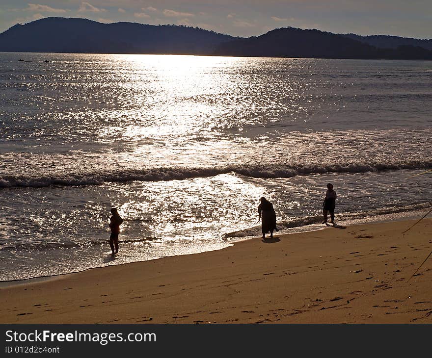 Evening scenery five of Beach at Langkawi Island Beach. Evening scenery five of Beach at Langkawi Island Beach