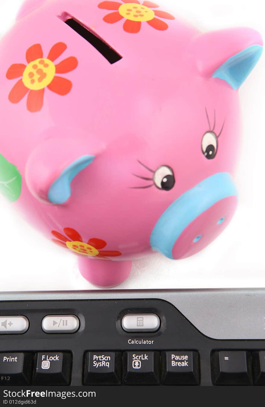 Piggybank and Keyboard