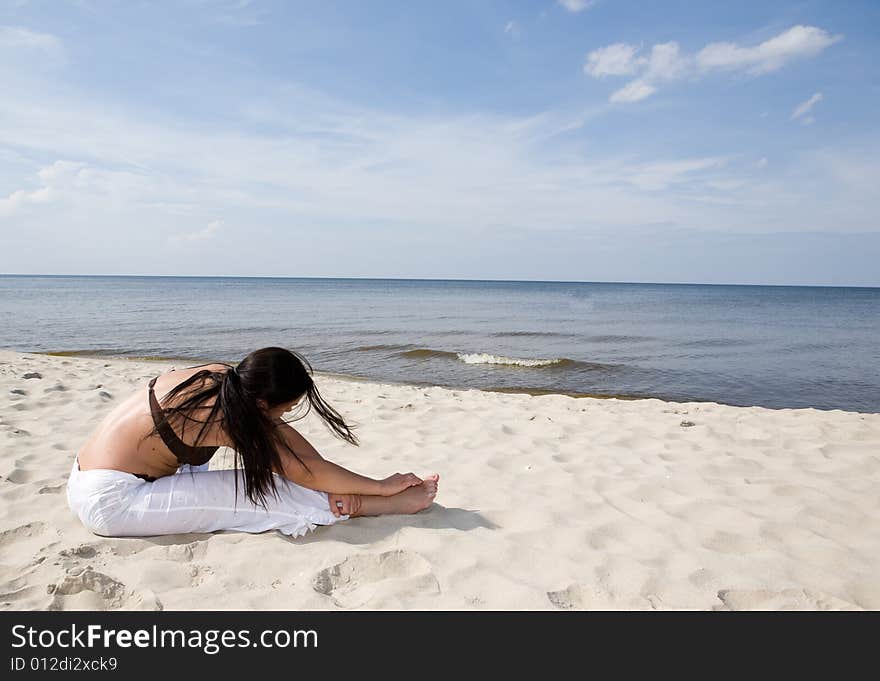 Relaxing woman