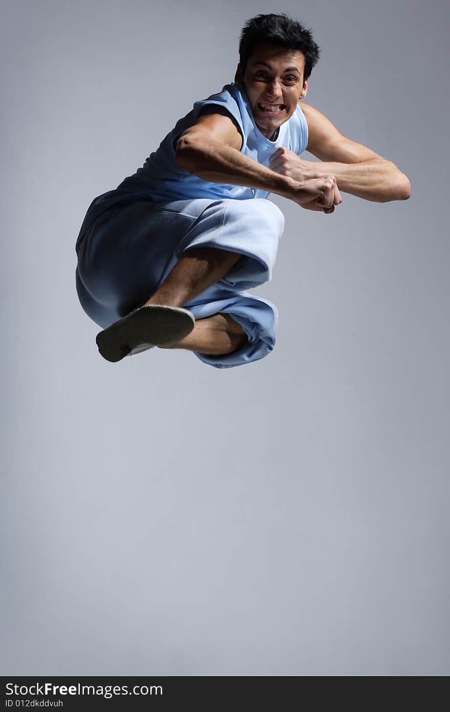 Stylish and cool looking dancer posing. Stylish and cool looking dancer posing