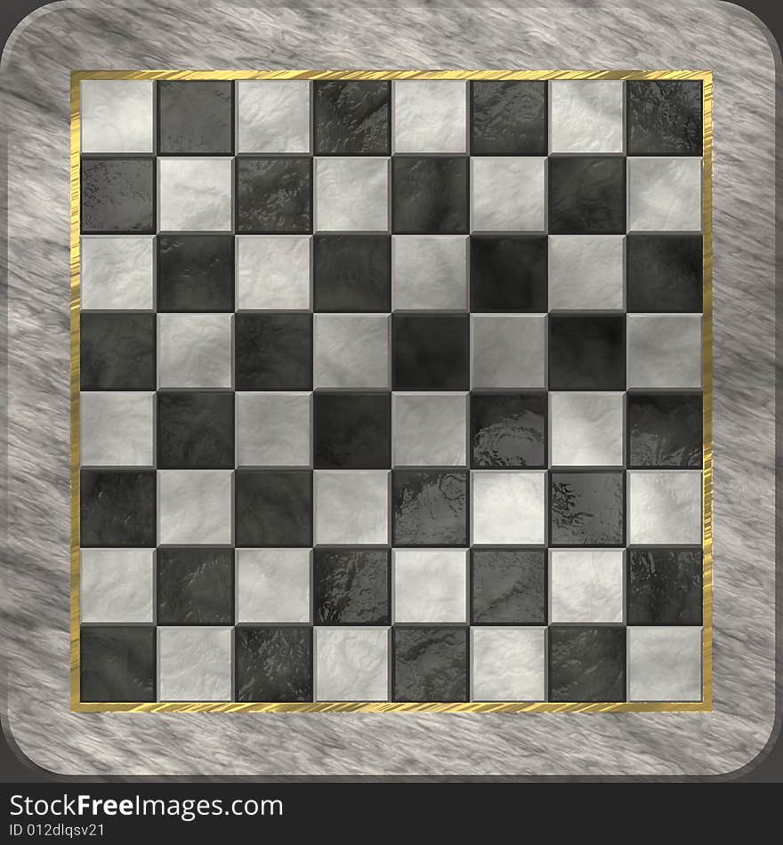 Old, elegant, photor ealistic  chessboard. Old, elegant, photor ealistic  chessboard