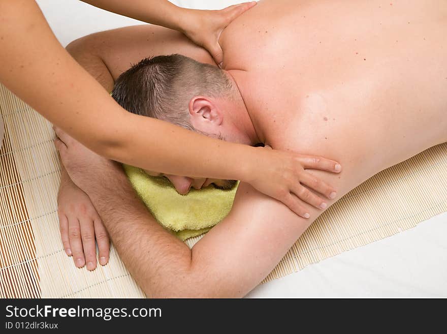 Man  in massage