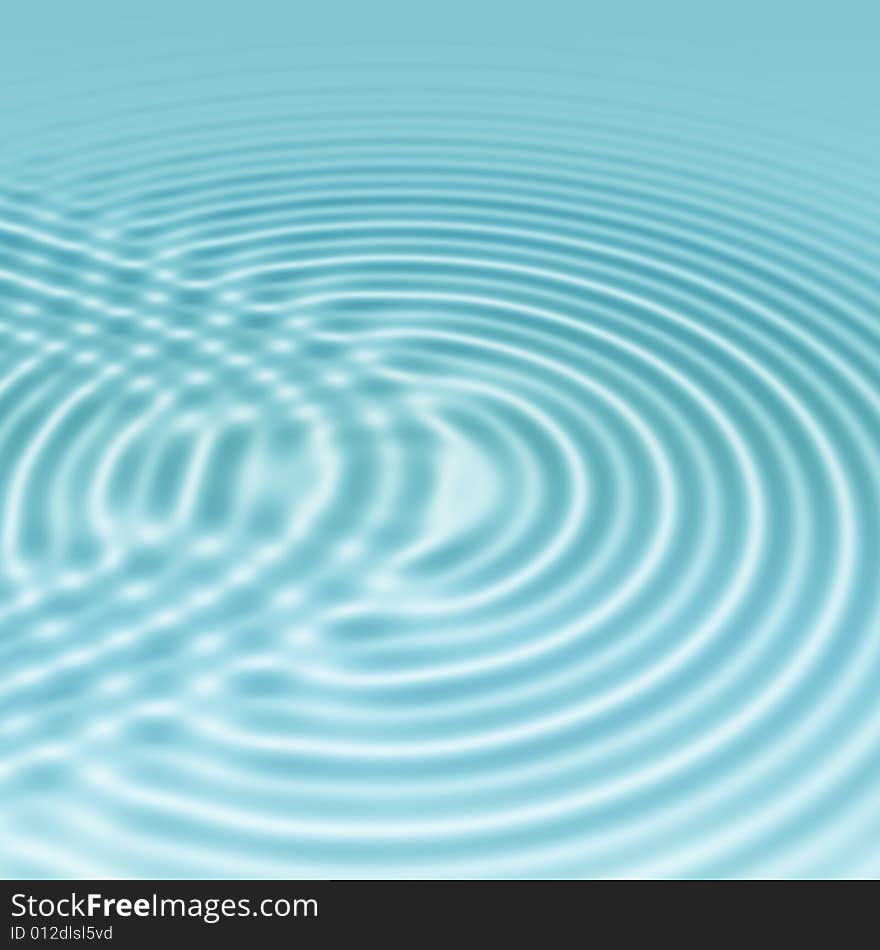 Elegant clear blue ripples background with interference. Elegant clear blue ripples background with interference