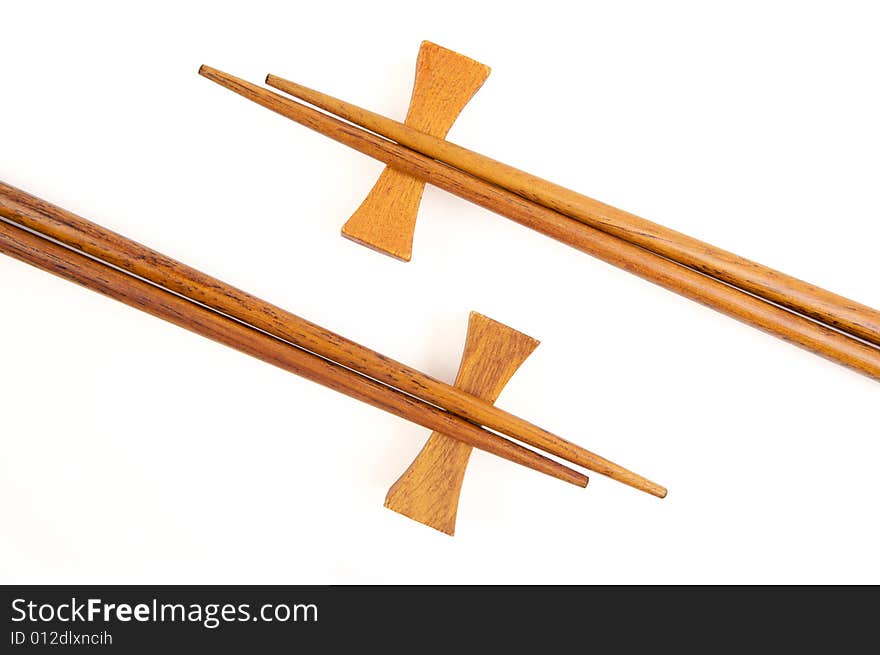 Chopsticks on White