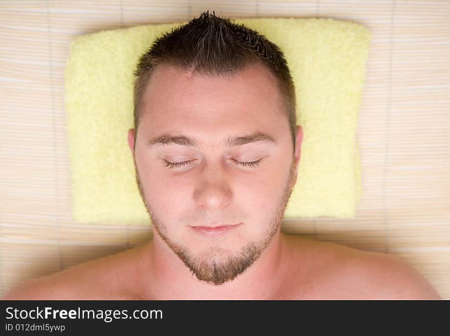 Man  in massage