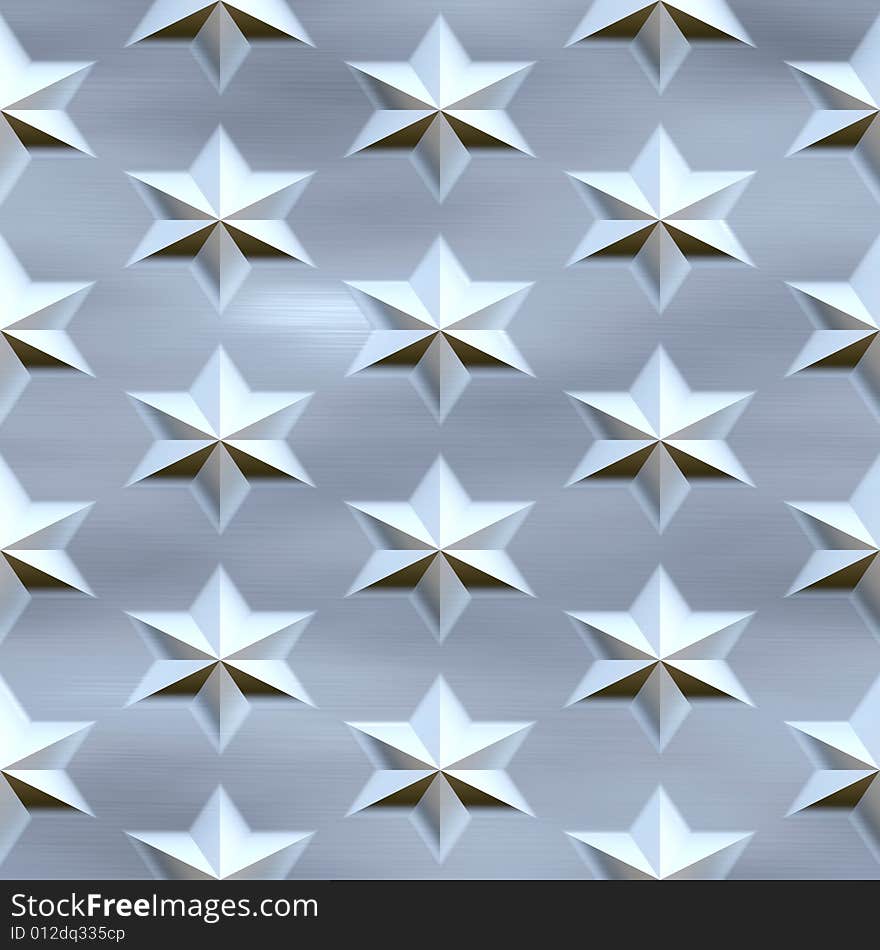 Blue stars over brushed background, seamlessly tillable