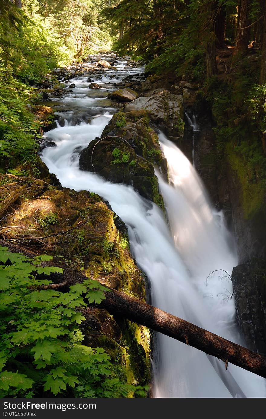 Sol Duc Falls in the Olympic National Park. Sol Duc Falls in the Olympic National Park