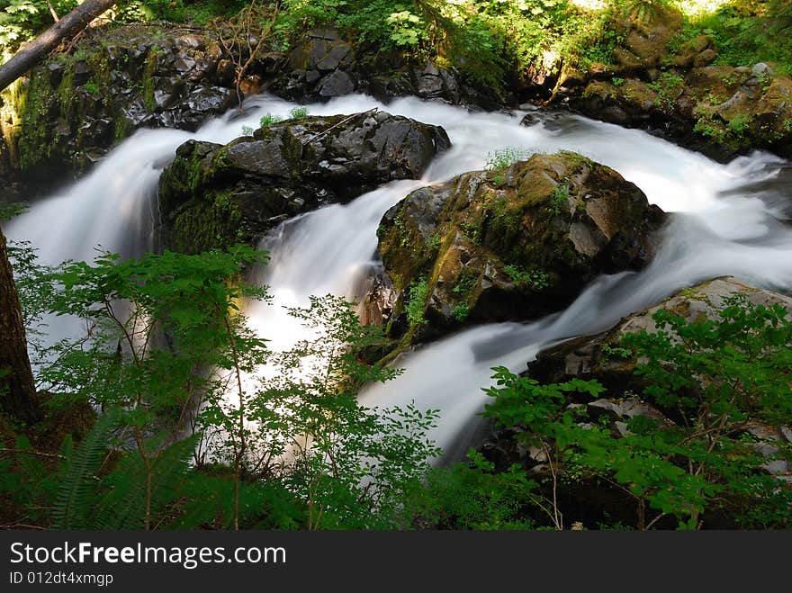 Sol Duc Falls in the Olympic National Park. Sol Duc Falls in the Olympic National Park