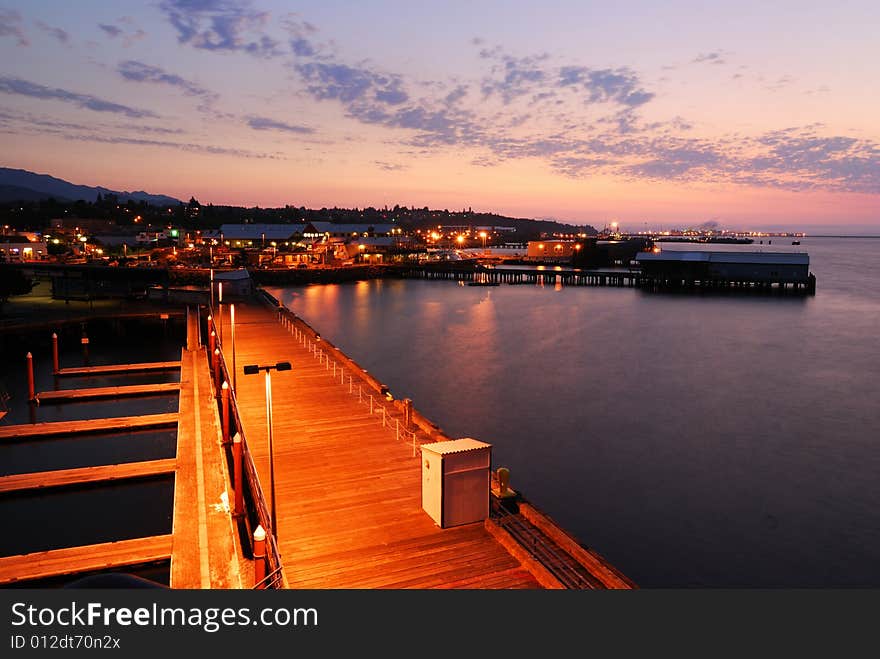 Sunset At The Harbour