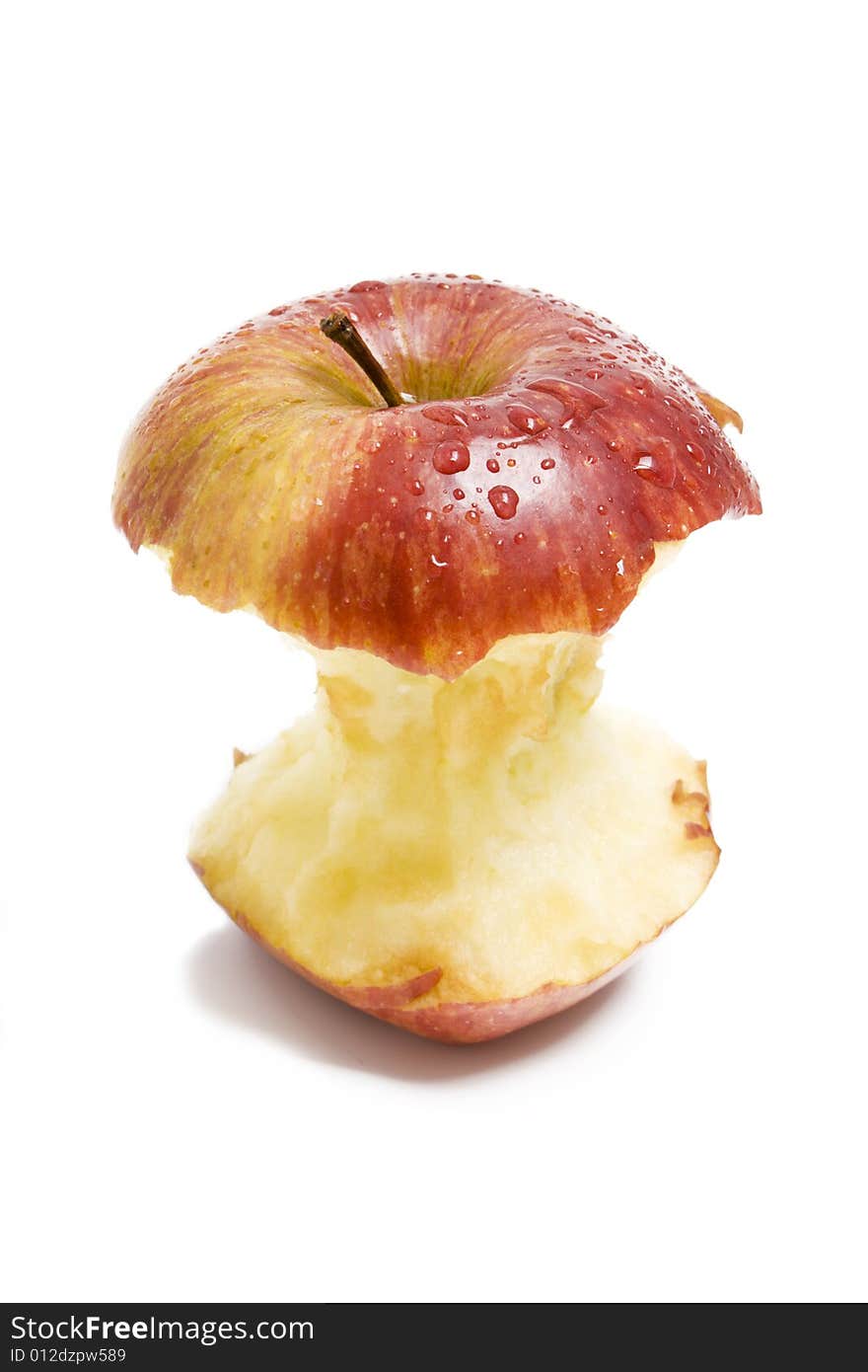 Red apple stump