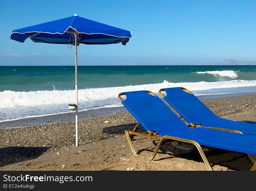 Tranquil scene on the beach