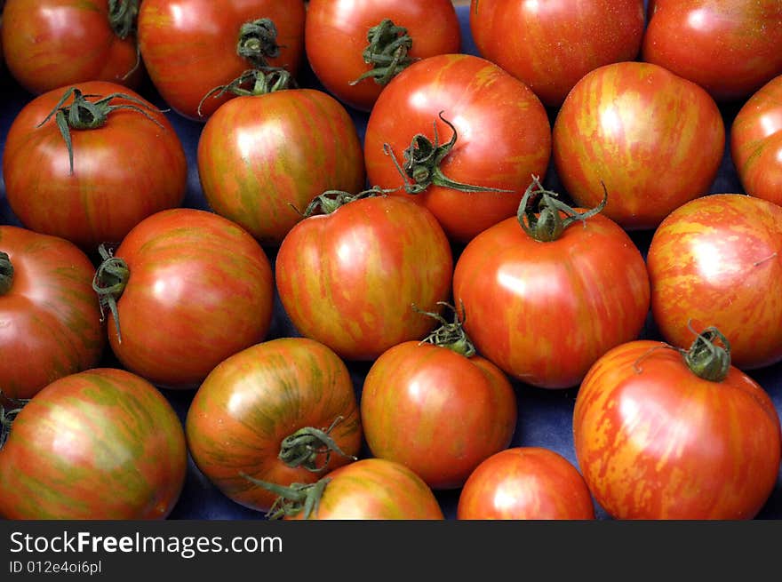 Some tomatoes on the market