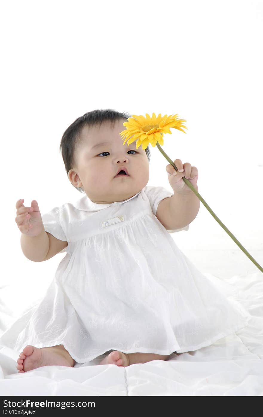 Cute Asian kids, smiling and happy