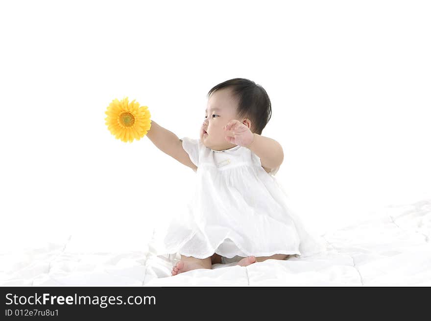 Cute Asian kids, smiling and happy