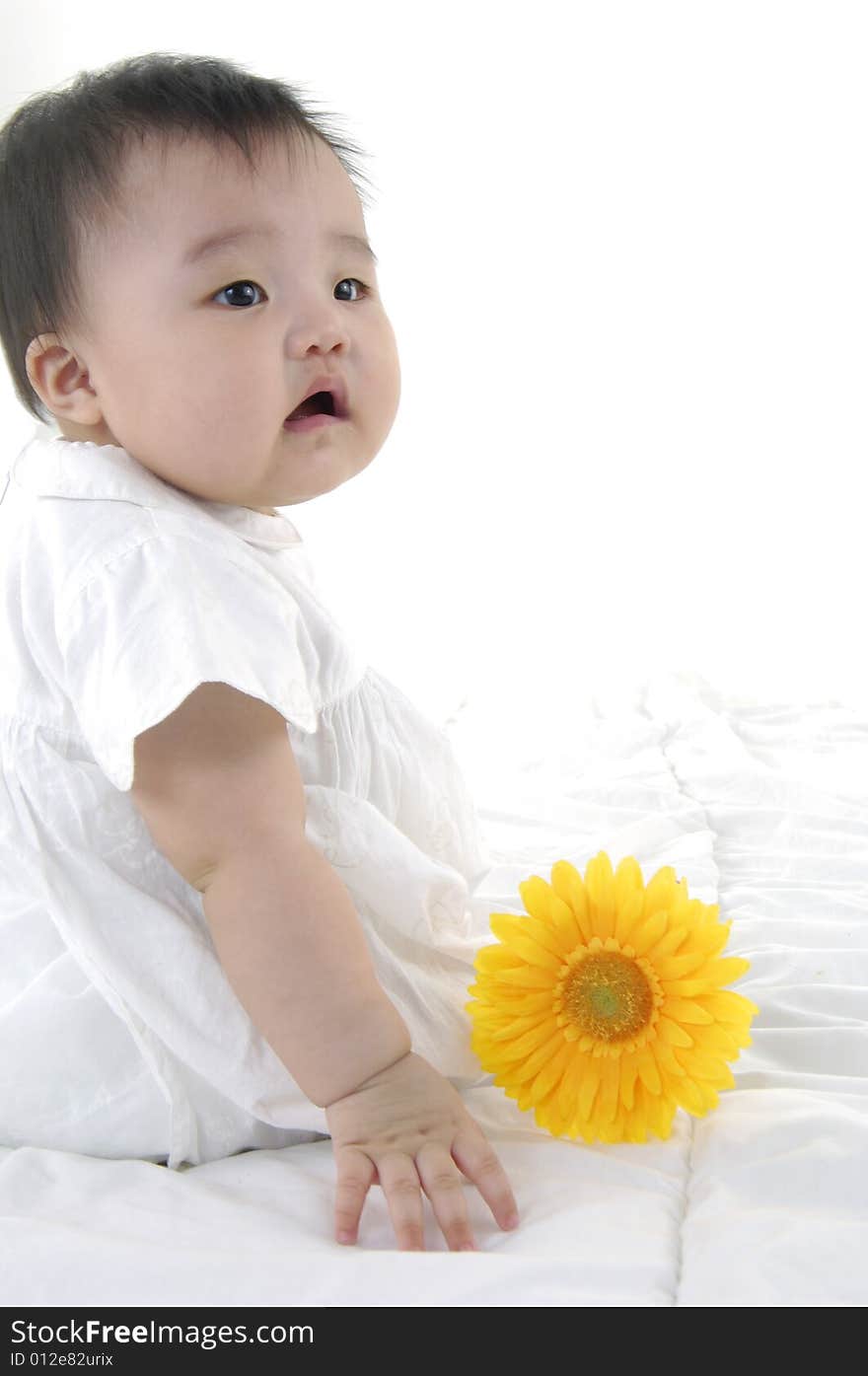 Cute Asian kids, smiling and happy