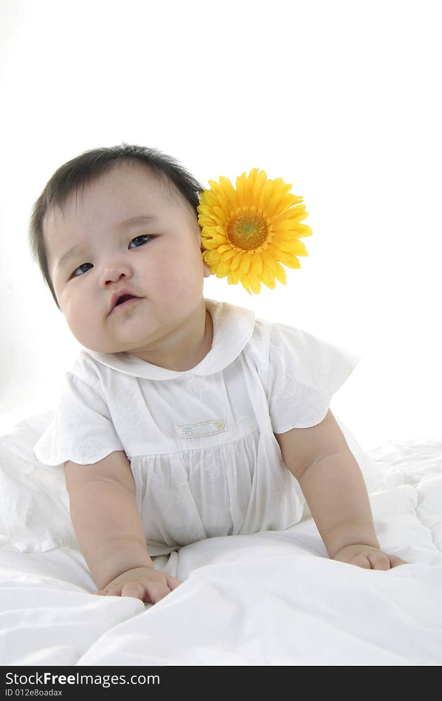 Cute Asian kids, smiling and happy