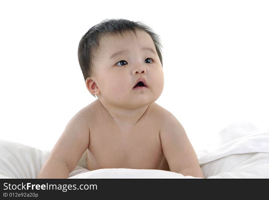 Cute Asian kids, smiling and happy