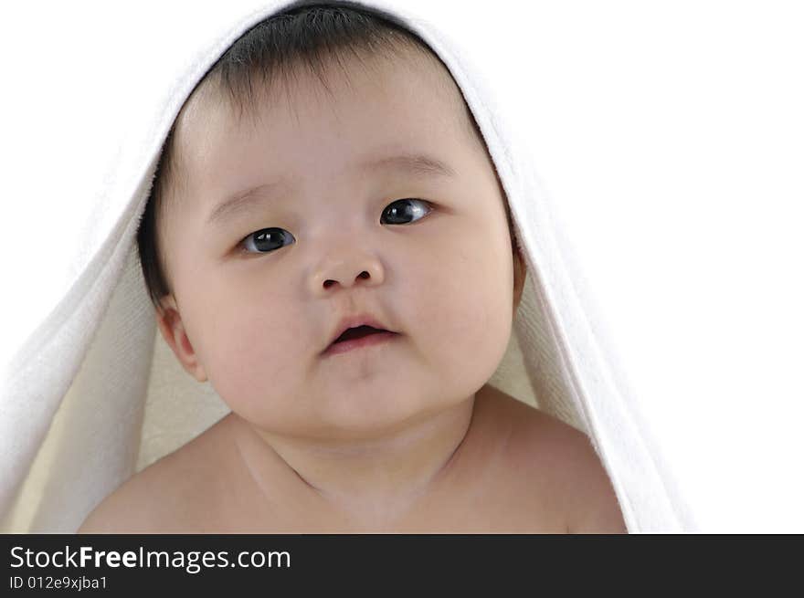 Cute Asian kids, smiling and happy