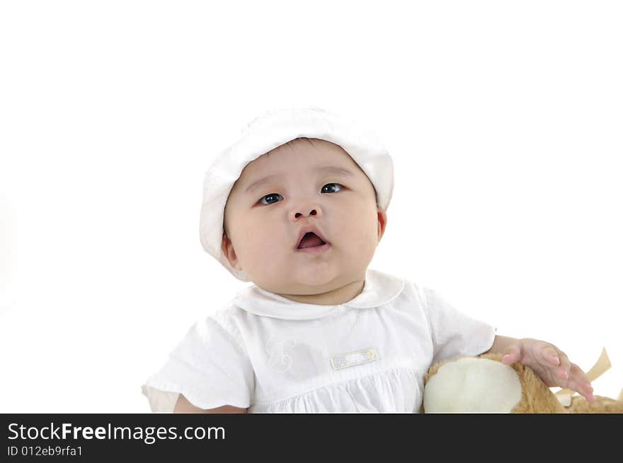 Cute Asian kids, smiling and happy