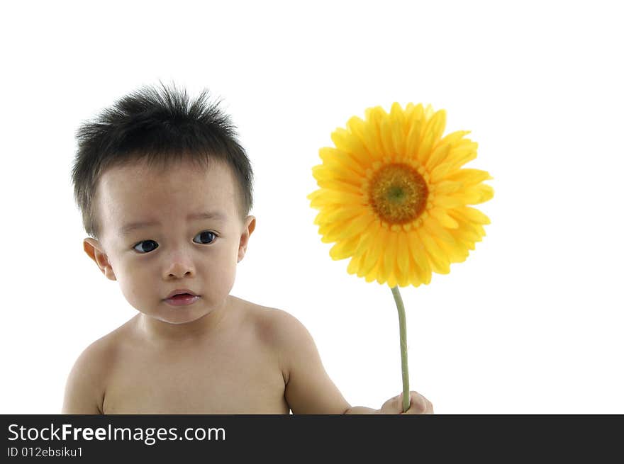 Cute Asian kids, smiling and happy